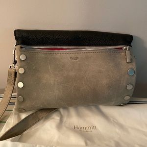 Hammitt Six Way DILLON GrayBlack Crossbody Handbag